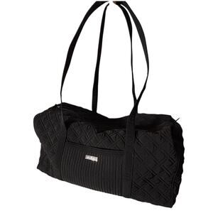 Vera Bradley Quilted Large Duffel Bag Black